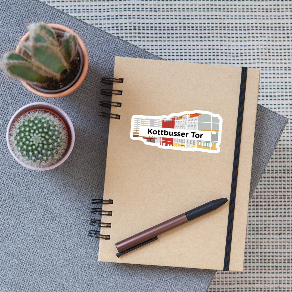 Kottbusser Tor - Aufkleber - white matte