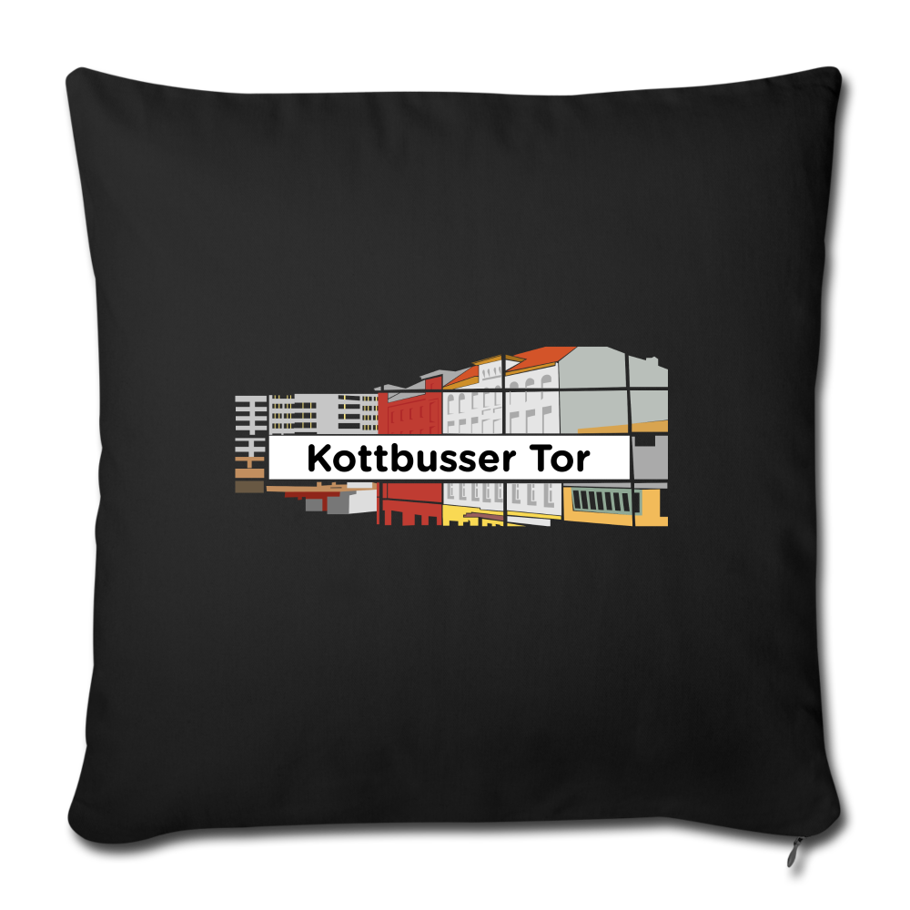 Kottbusser Tor - Sofakissen mit Füllung (45 x 45 cm) - black