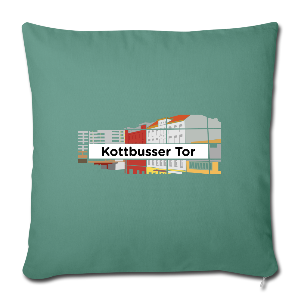 Kottbusser Tor - Sofakissen mit Füllung (45 x 45 cm) - cypress green