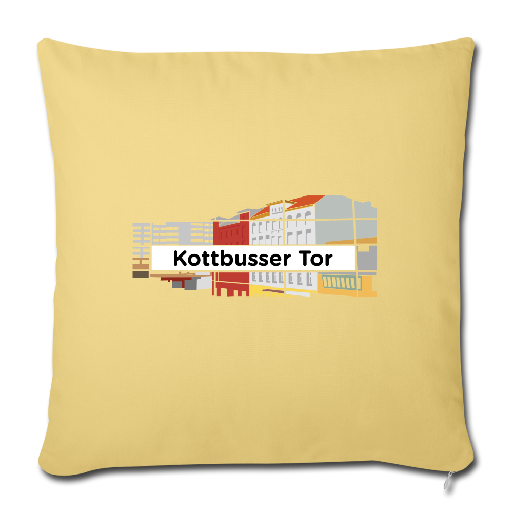 Kottbusser Tor - Sofakissen mit Füllung (45 x 45 cm) - washed yellow