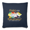 Kreta oder Kreuzberg - Sofakissen mit Füllung (45 x 45 cm) - navy
