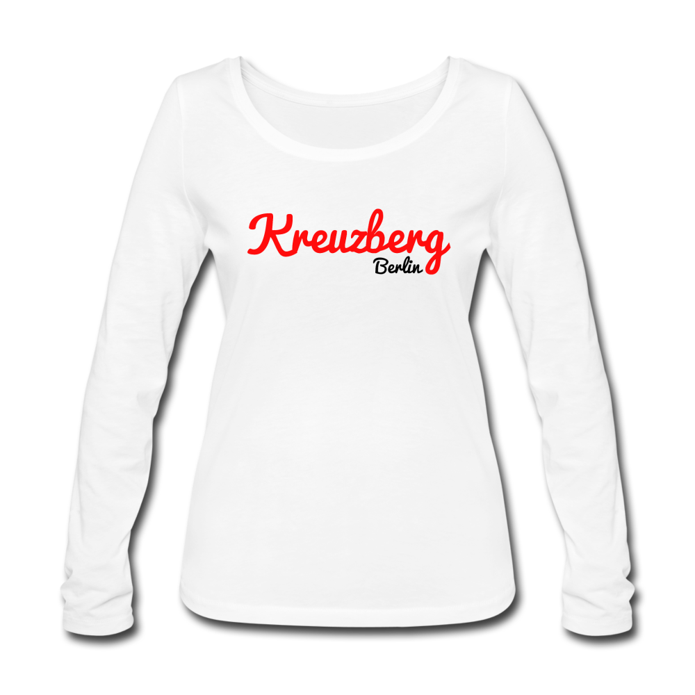 Kreuzberg Berlin - Frauen Bio Langarmshirt - white