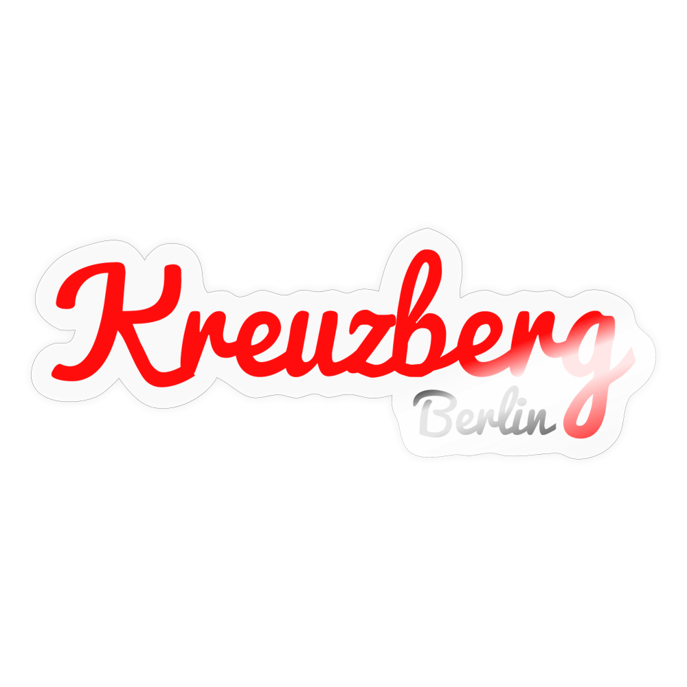 Kreuzberg Berlin - Aufkleber - transparent glossy