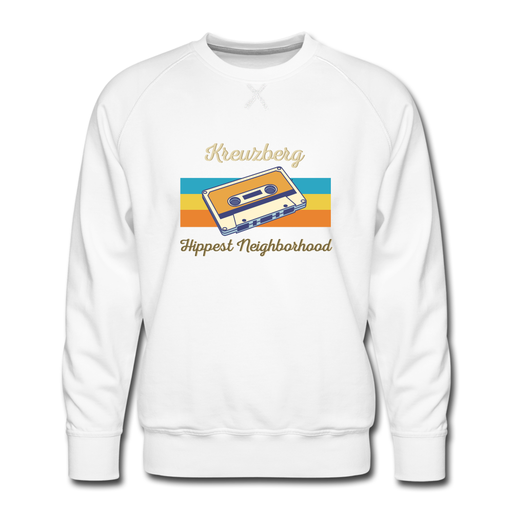 Kreuzberg Hippest Neighborhood - Männer Premium Sweatshirt - white
