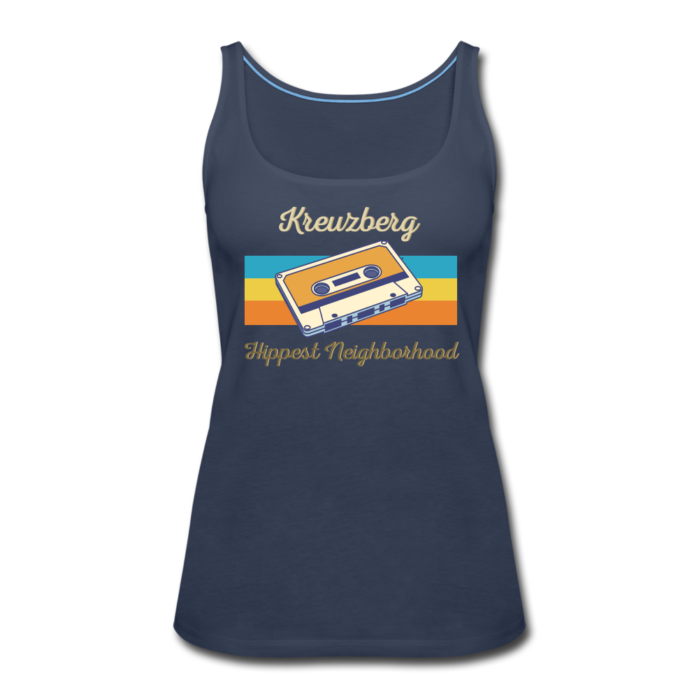 Kreuzberg Hippest Neighborhood - Frauen Premium Tank Top - navy