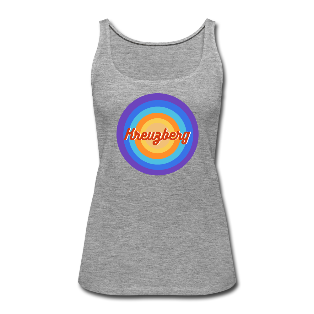 Kreuzberg Retro - Frauen Premium Tank Top - heather grey