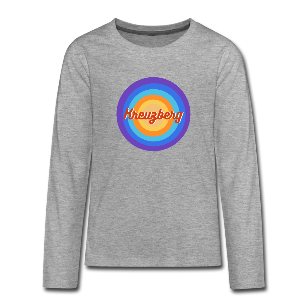 Kreuzberg Retro - Teenager Langarmshirt - heather grey