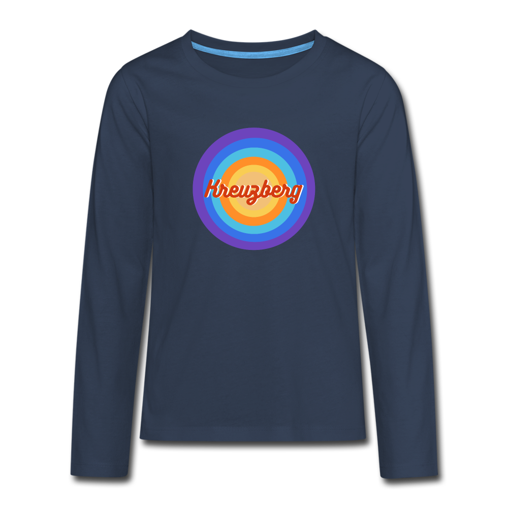 Kreuzberg Retro - Teenager Langarmshirt - navy