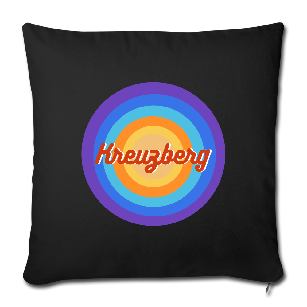 Kreuzberg Retro - Sofakissen mit Füllung (45 x 45 cm) - black