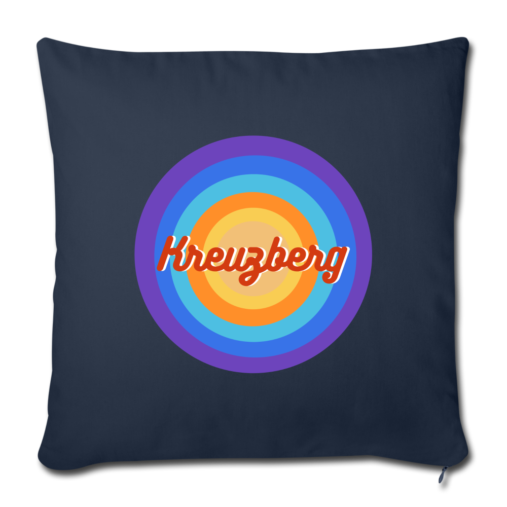 Kreuzberg Retro - Sofakissen mit Füllung (45 x 45 cm) - navy
