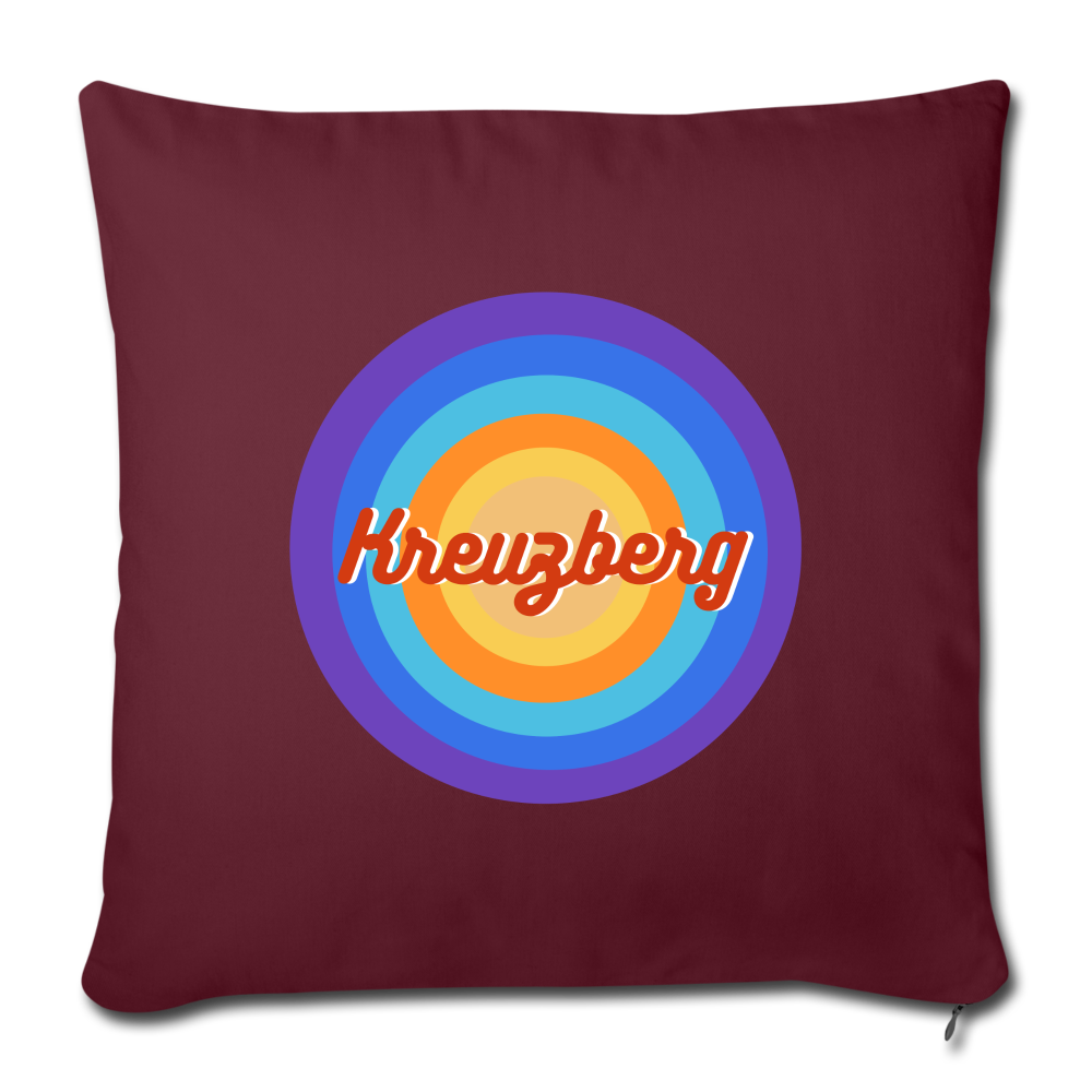 Kreuzberg Retro - Sofakissen mit Füllung (45 x 45 cm) - burgundy