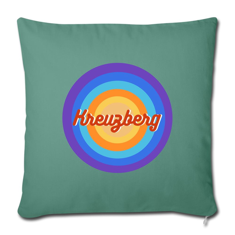 Kreuzberg Retro - Sofakissen mit Füllung (45 x 45 cm) - cypress green
