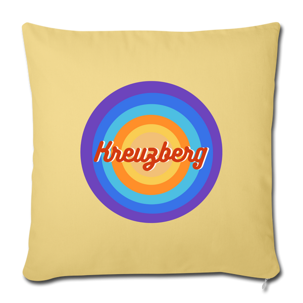 Kreuzberg Retro - Sofakissen mit Füllung (45 x 45 cm) - washed yellow