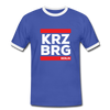 KRZBRG - Männer Ringer T-Shirt - blue/white