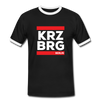 KRZBRG - Männer Ringer T-Shirt - black/white