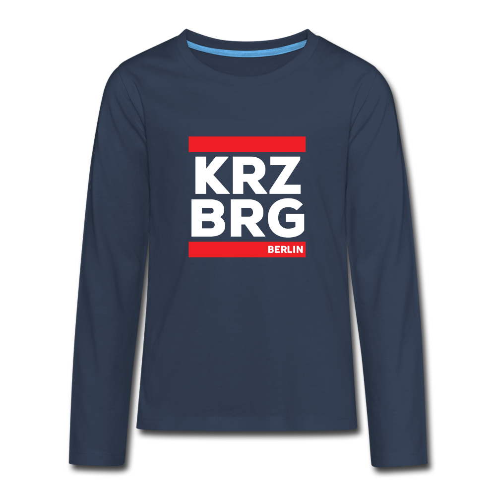KRZBRG - Teenager Langarmshirt - navy