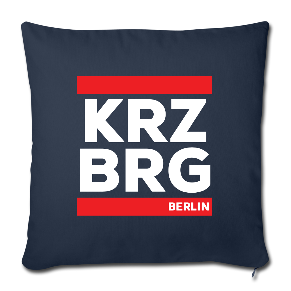 KRZBRG - Sofakissen mit Füllung (45 x 45 cm) - navy