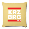 KRZBRG - Sofakissen mit Füllung (45 x 45 cm) - washed yellow