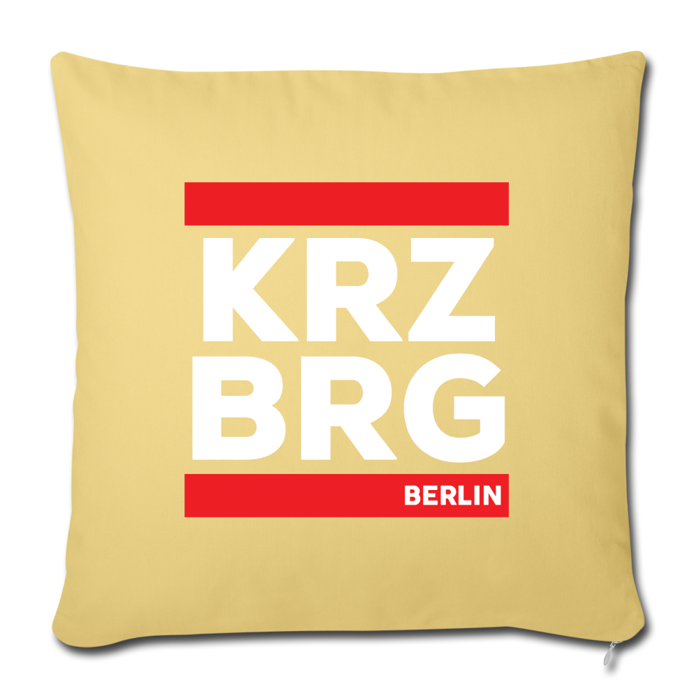 KRZBRG - Sofakissen mit Füllung (45 x 45 cm) - washed yellow