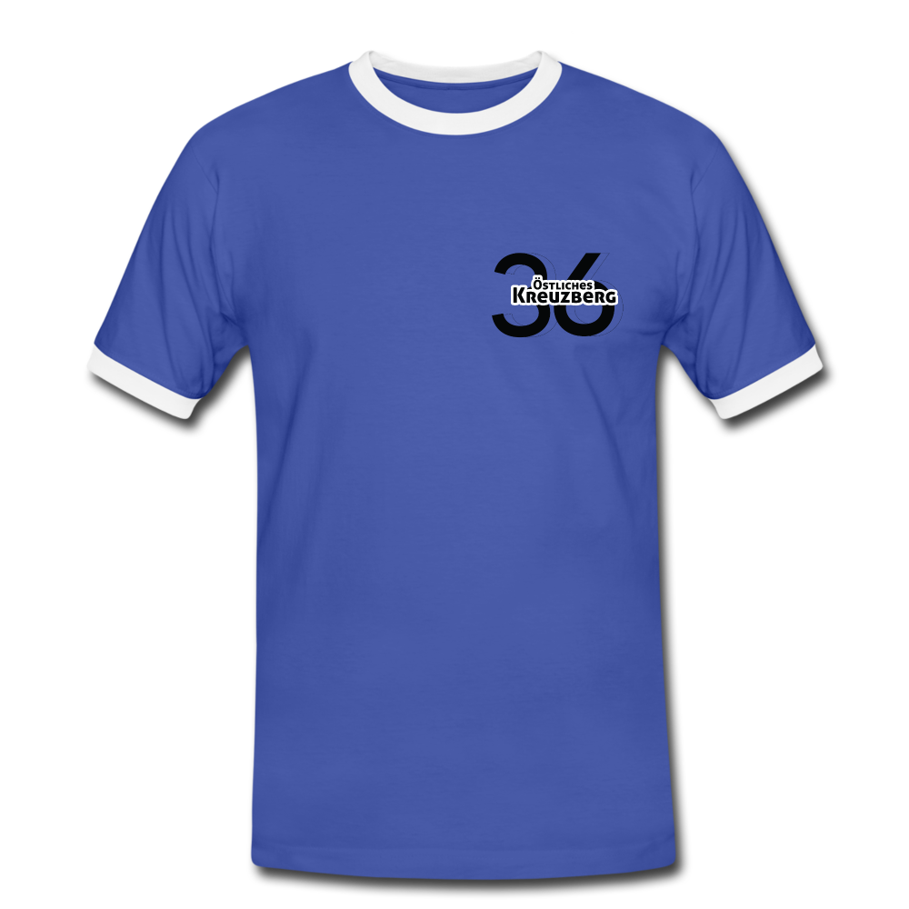 Östliches kreuzberg - Männer Ringer T-Shirt - blue/white