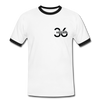 Östliches kreuzberg - Männer Ringer T-Shirt - white/black