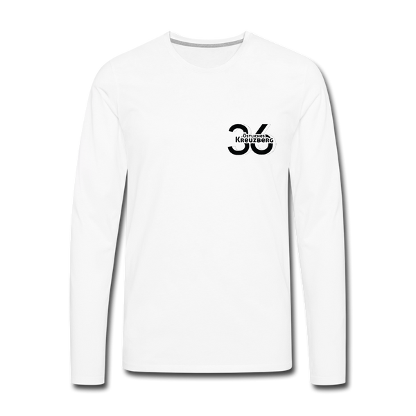 Östliches kreuzberg - Männer Premium Langamshirt - white