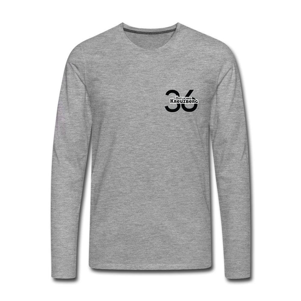 Östliches kreuzberg - Männer Premium Langamshirt - heather grey