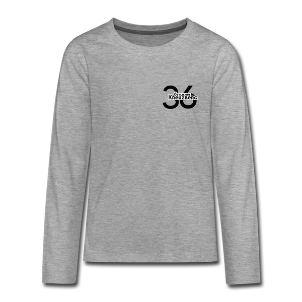 Östliches kreuzberg - Teenager Langarmshirt - heather grey
