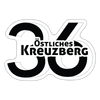 Östliches kreuzberg - Aufkleber - white matte