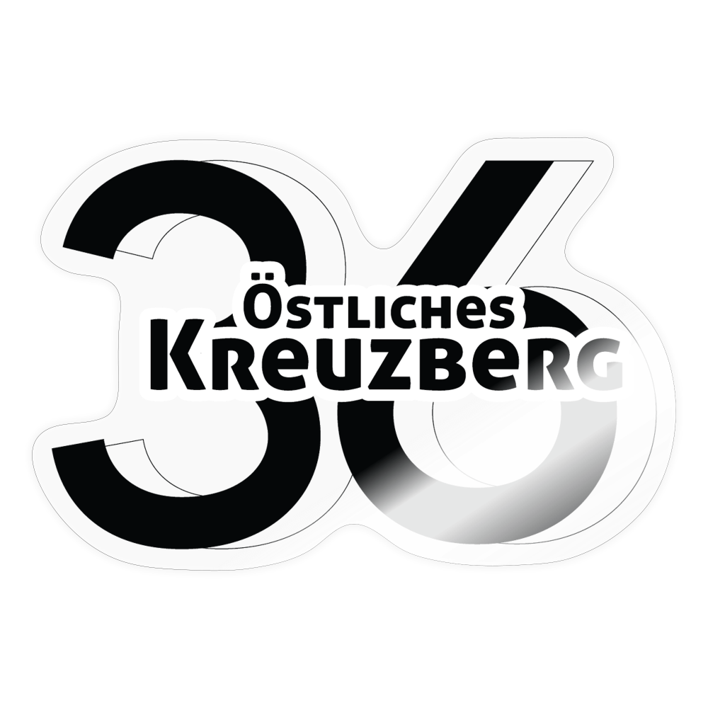 Östliches kreuzberg - Aufkleber - transparent glossy
