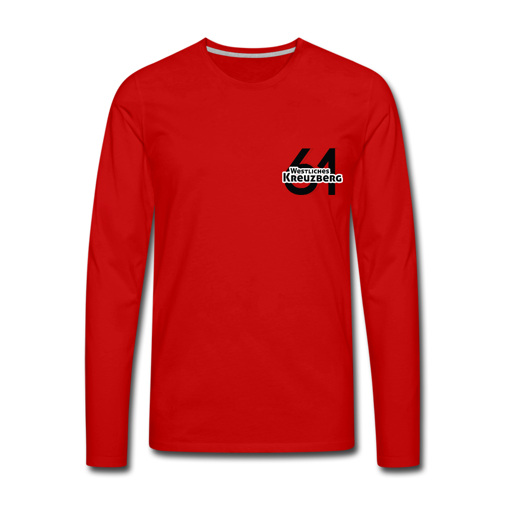 Westliches Kreuzberg  - Männer Premium Langamshirt - red
