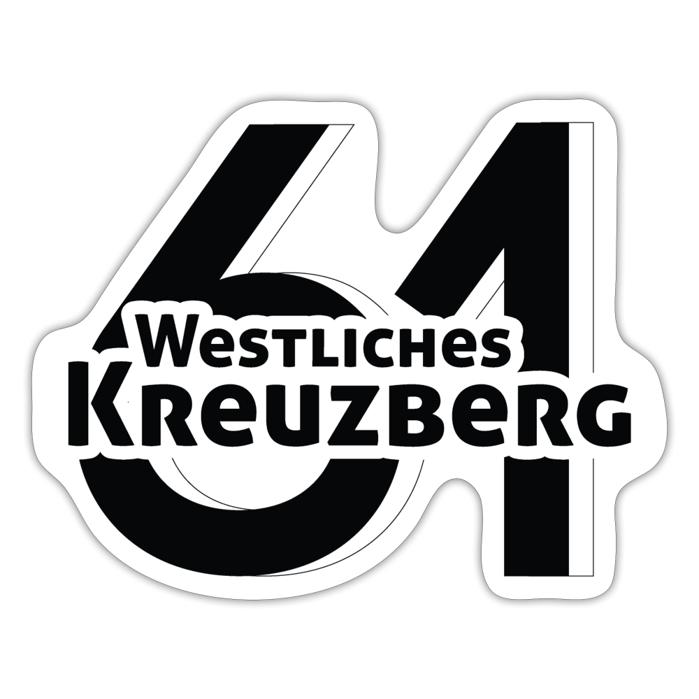 Westliches Kreuzberg  - Aufkleber - white matte