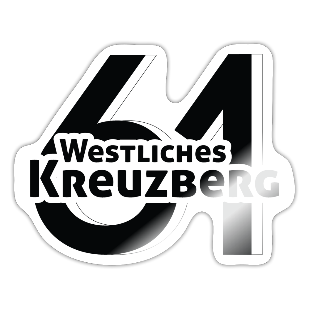 Westliches Kreuzberg  - Aufkleber - white glossy
