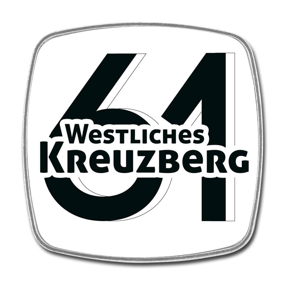 Westliches Kreuzberg  - Kühlschrankmagnet - white