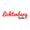 Lichtenberg Berlin - Aufkleber - white matte