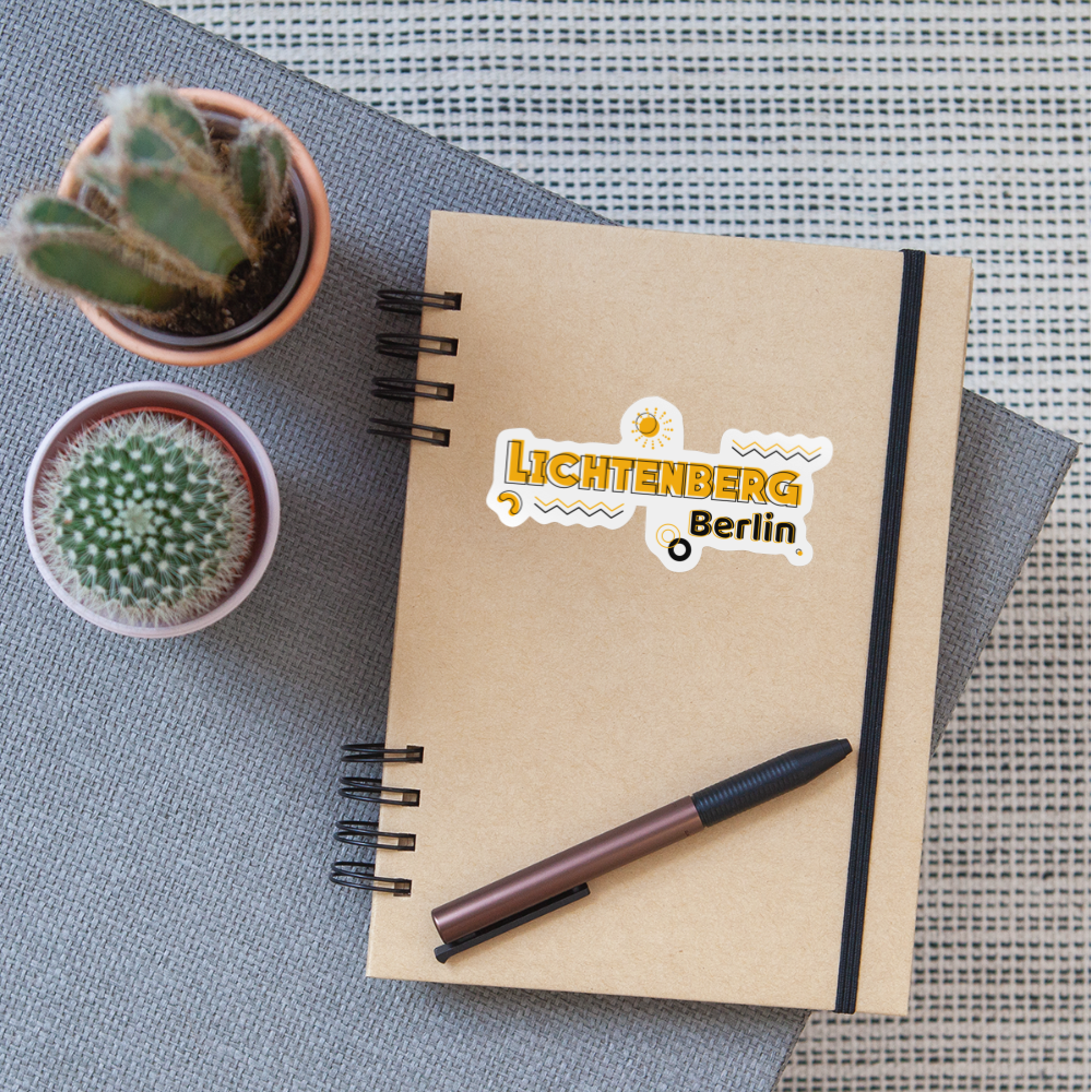 Lichtenberg - Aufkleber - white glossy