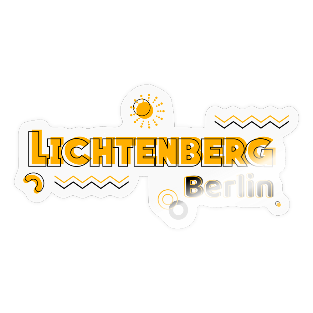 Lichtenberg - Aufkleber - transparent glossy
