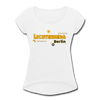 Lichtenberg - Frauen T-Shirt mit gerollten Ärmeln - white