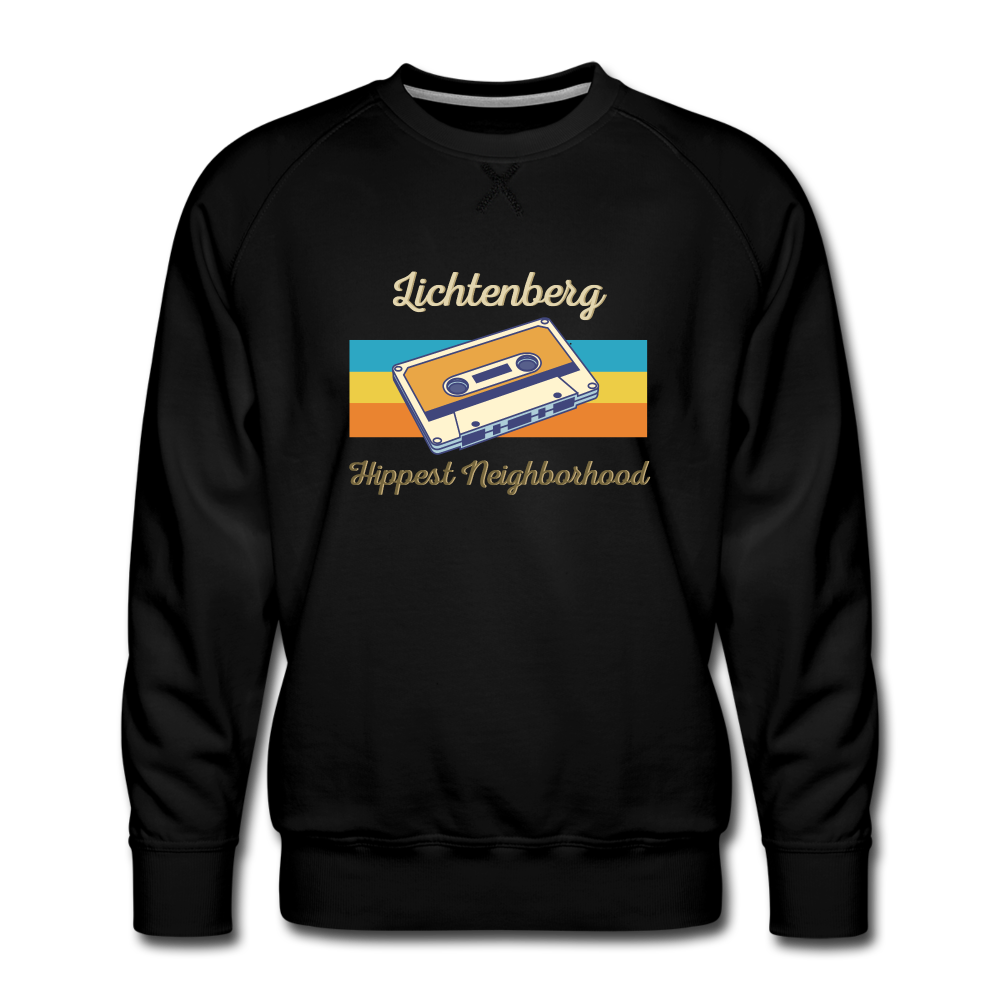 Lichtenberg Hippest Neighborhood - Männer Premium Sweatshirt - black
