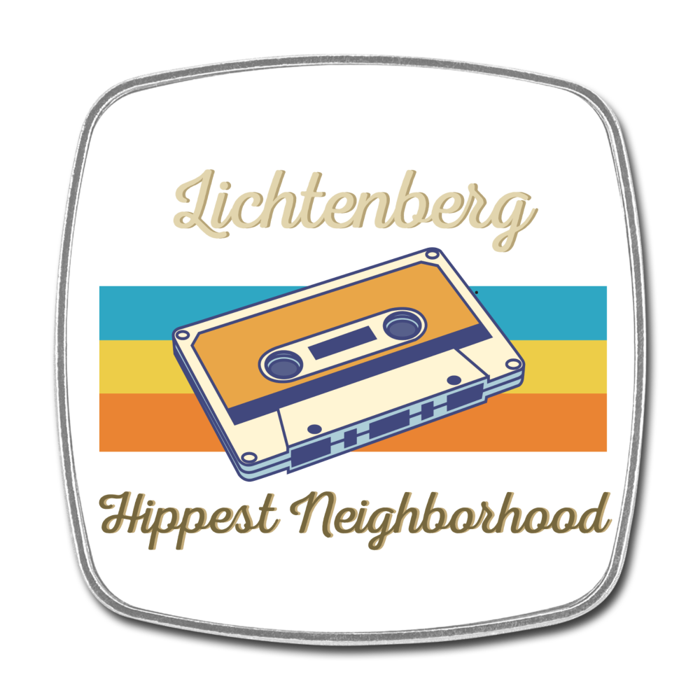 Lichtenberg Hippest Neighborhood - Kühlschrankmagnet - white