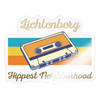 Lichtenberg Hippest Neighborhood - Aufkleber - transparent glossy