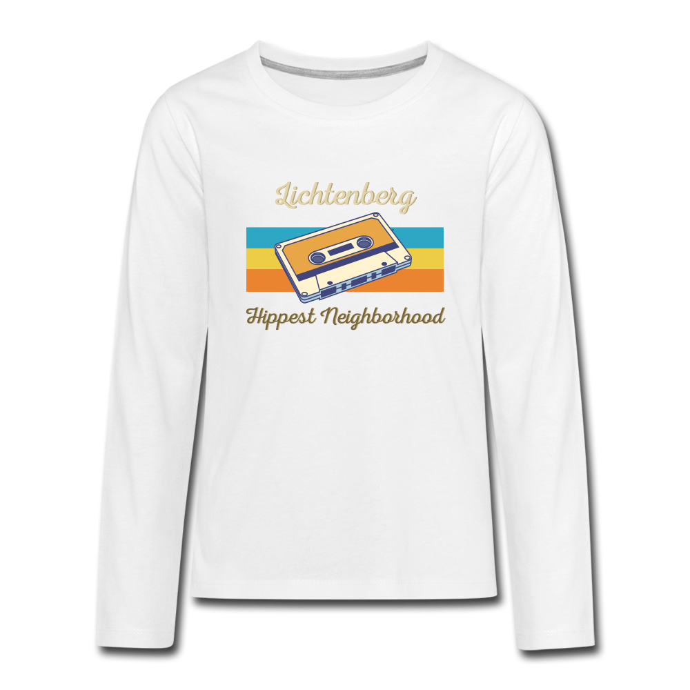 Lichtenberg Hippest Neighborhood - Teenager Langarmshirt - white