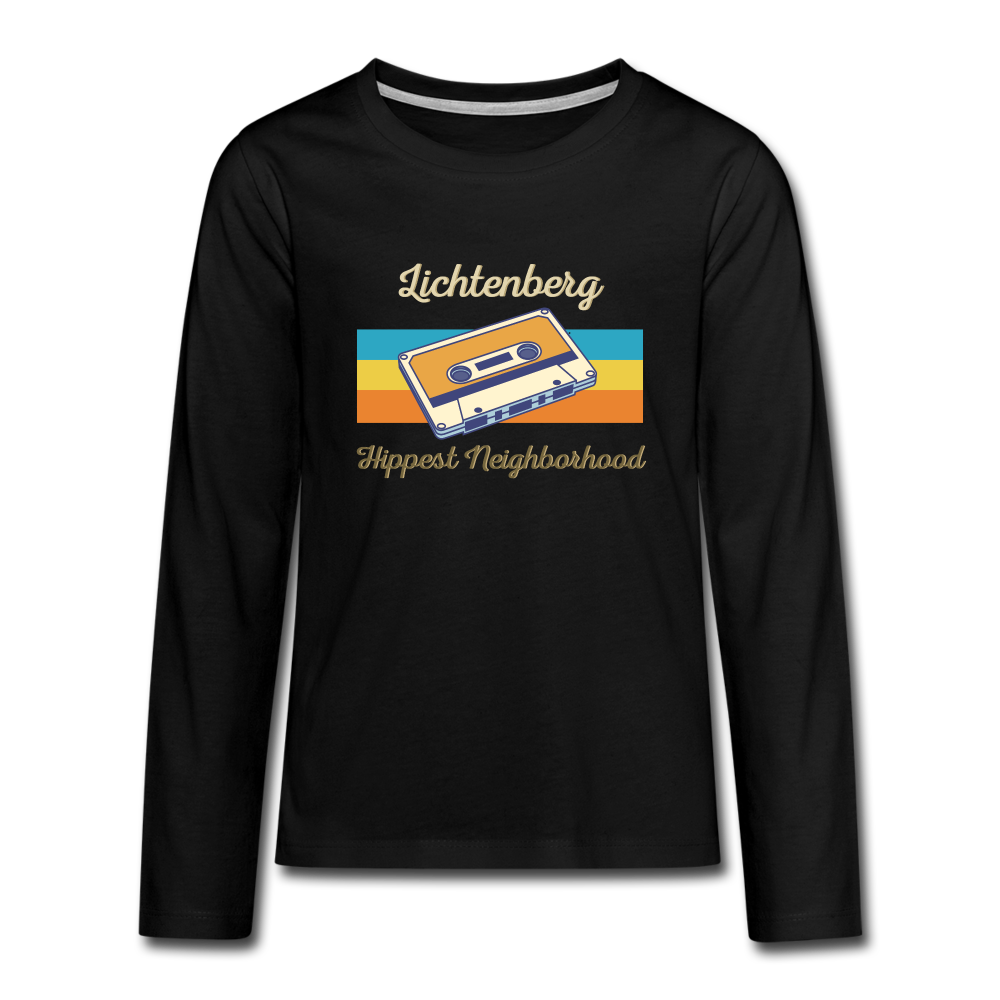Lichtenberg Hippest Neighborhood - Teenager Langarmshirt - black
