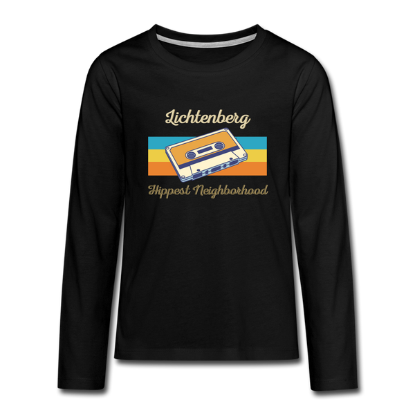 Lichtenberg Hippest Neighborhood - Teenager Langarmshirt - black