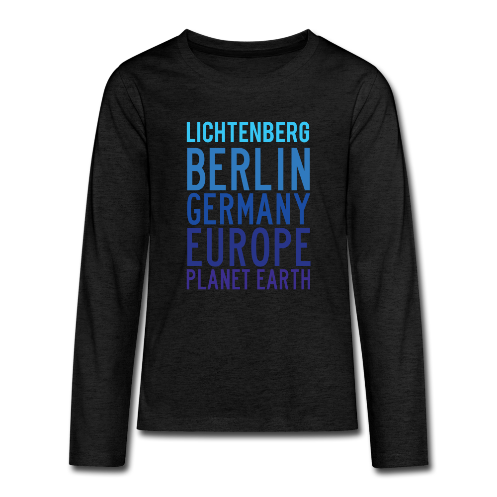 Lichtenberg Planet Earth - Teenager Langarmshirt - charcoal grey