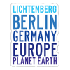 Lichtenberg Planet Earth - Aufkleber - white matte
