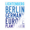 Lichtenberg Planet Earth - Aufkleber - transparent glossy