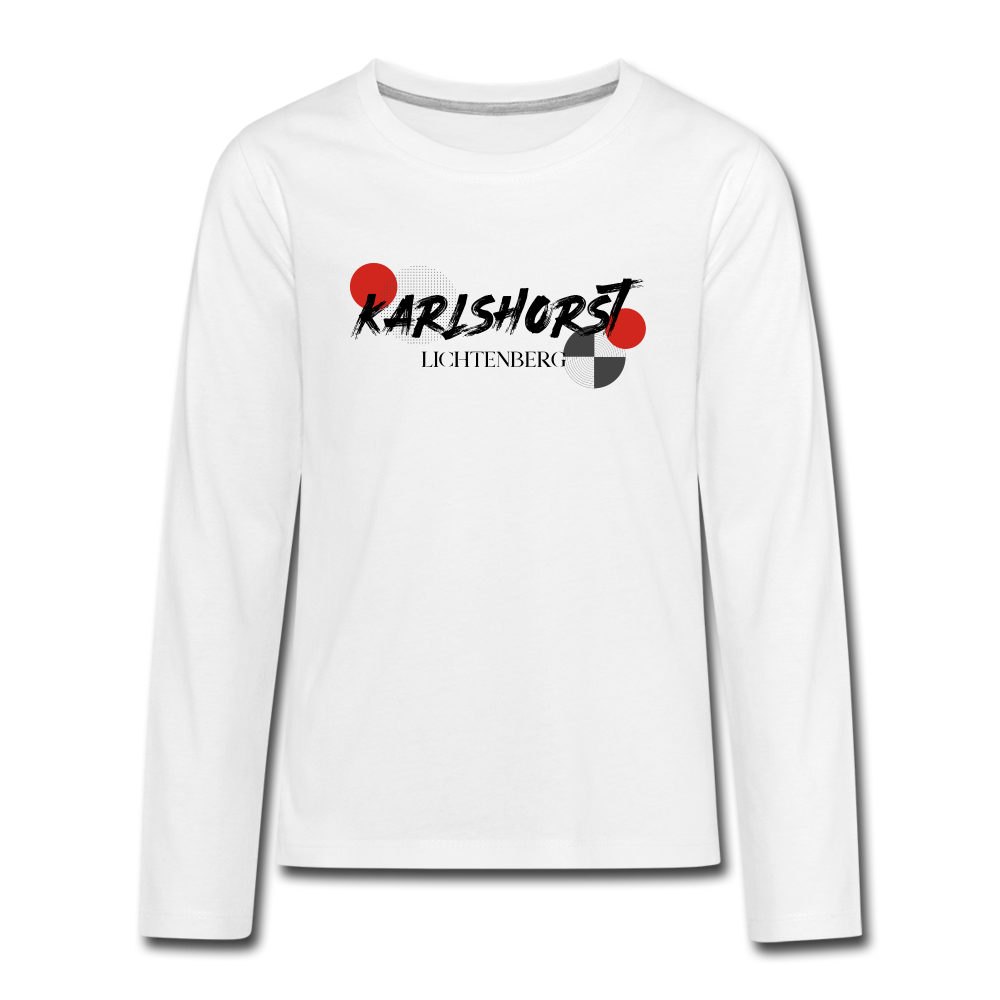 Karlshorst - Teenager Langarmshirt - white