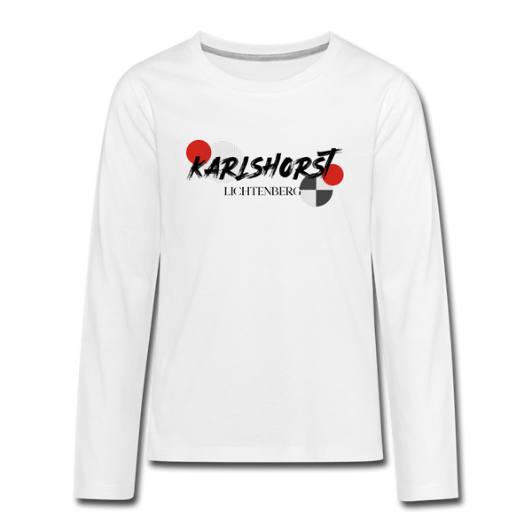 Karlshorst - Teenager Langarmshirt - white