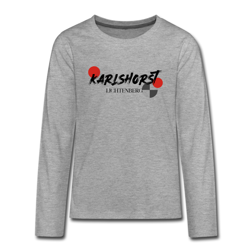 Karlshorst - Teenager Langarmshirt - heather grey
